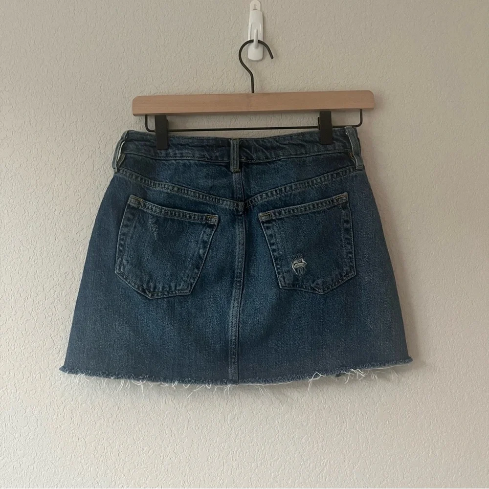 We The Free Blue Denim Mini Skirt Size 26